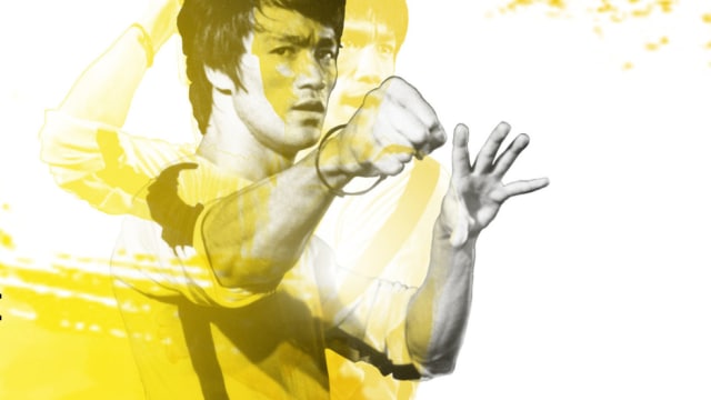 Bruce Lee dengan pose andalannya (Foto: brucelee.com)