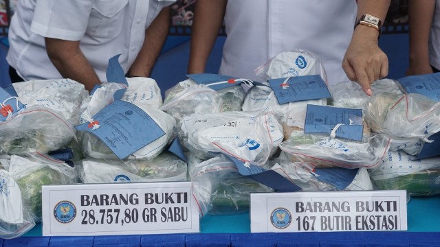 Pemusnahan Barang Bukti Narkoba (Foto: Aditia Noviansyah/kumparan)
