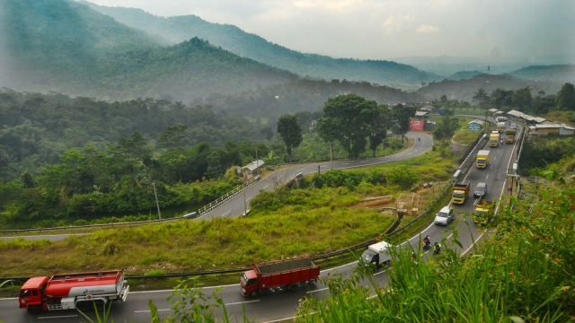 Jalur Mudik Selatan Lingkar Gentong Foto: Antara/Adeng Bustomi