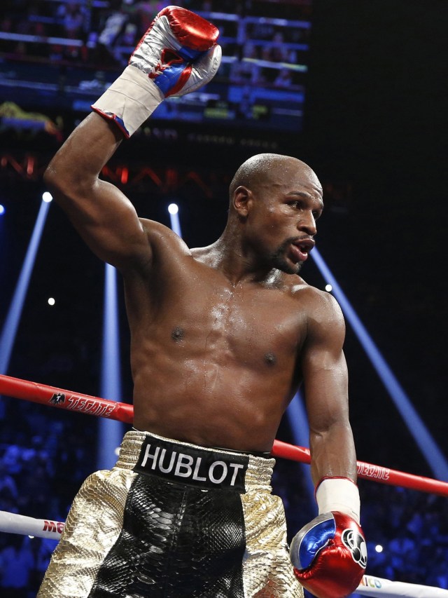 Mayweather Jr. sama sekali belum pernah kalah. (Foto: AP Photo/John Locher)