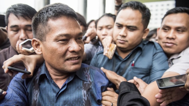 Rohadi usai diperiksa KPK Foto: Antara/M Agung Rajasa