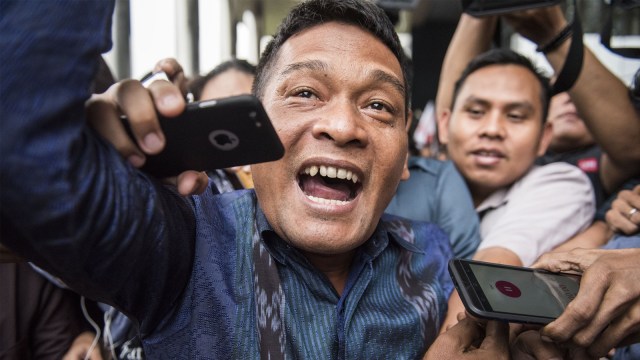 Rohadi usai diperiksa KPK Foto: Antara/M Agung Rajasa