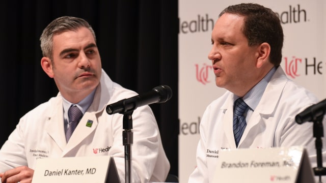 Konferensi pers dokter yang merawat Otto Warmbier. (Foto: REUTERS/Bryan Woolston)