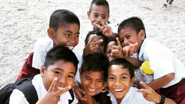 Anak didik di Rote Ndao. (Foto: Mateus Situmorang/kumparan)