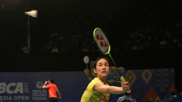 Tunggal putri Thailand, Nitchaon Jindapol. (Foto: Fanny Kusumawardhani/kumparan)