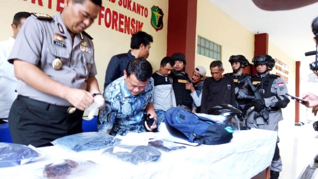 Konpers polisi terkait pembunuhan Davidson (Foto: Diah Harni/kumparan)