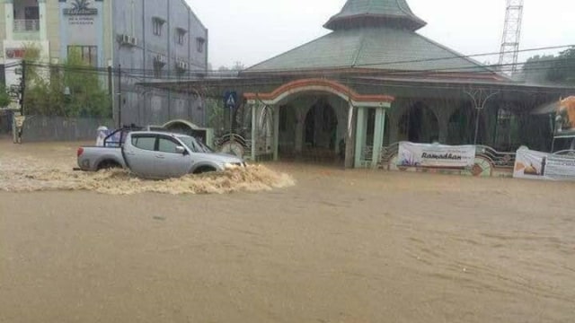 Banjir di kota Samarinda. (Foto: Dok. BNPB)