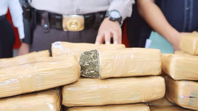 Ilustrasi paket ganja Foto: Dok. Polres Bogor
