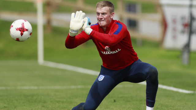 Pickford masih impresif di tengah krisis Everton.  (Foto: Reuters/Jason Cairnduff )