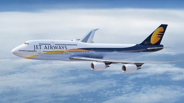 Pesawat Jet Airways (Foto: Instagram/@triumph.travel.ast)