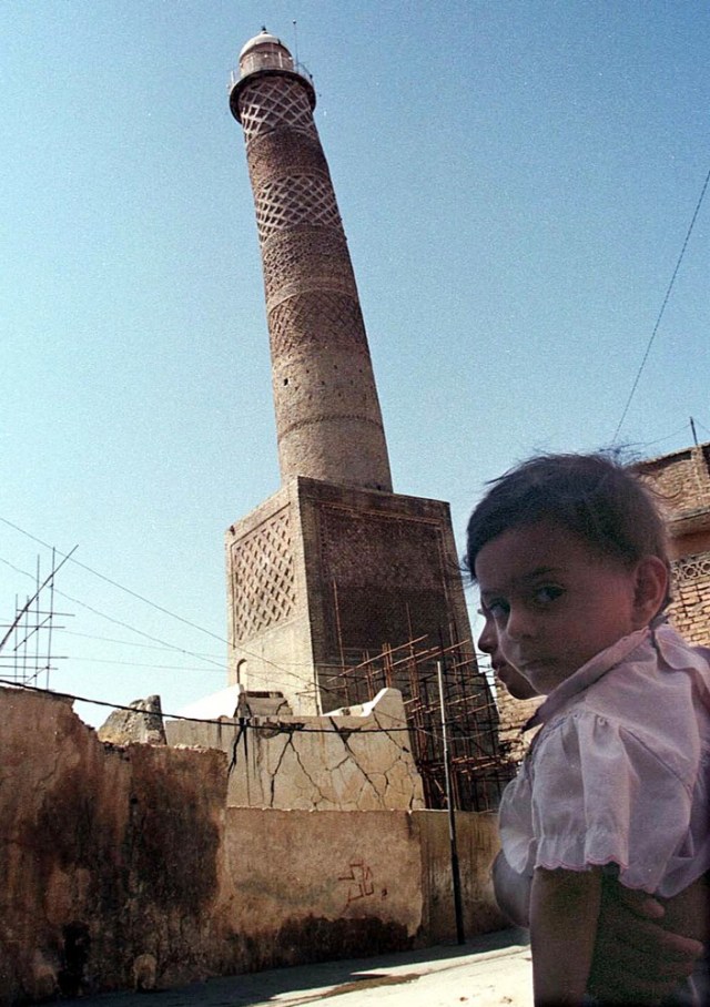 Masjid al-Nuri di Mosul, Irak (Foto: AP Photo/Jassim Mohammed)