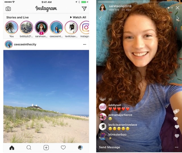 Video live di Instagram Stories. (Foto: Instagram)