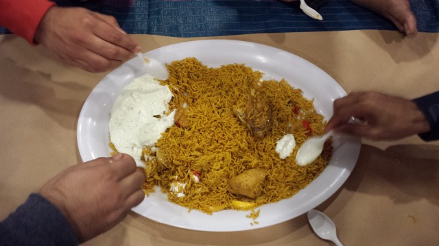 Nasi Biryani bersama Muhammad Syuaeb Khan (Foto: Iqbal Aji Daryono)