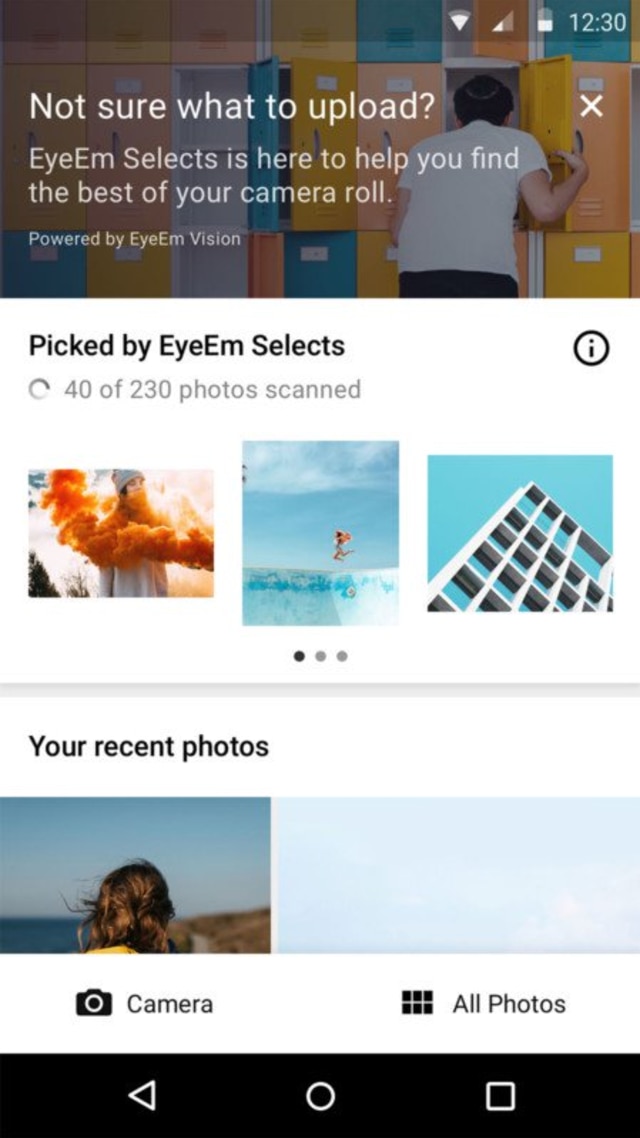 Tampilan aplikasi EyeEm Selects. (Foto: eyeem.com)