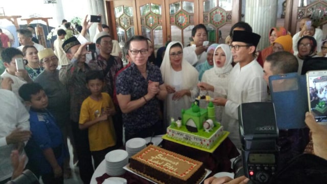 Open house di kediaman Sandiaga Uno. (Foto: Amanaturrosyidah/kumparan)