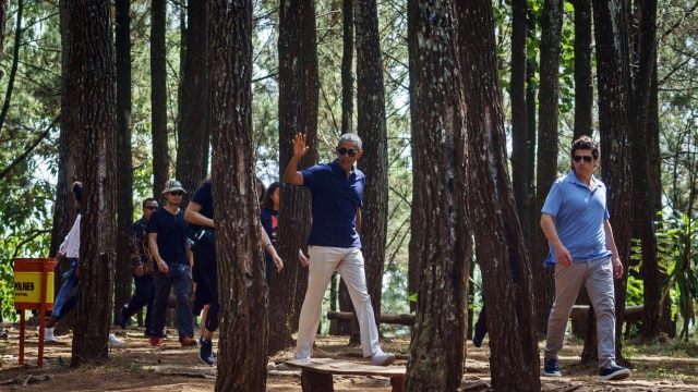 Obama di Puncak Becici, Dlingo, Yogyakarta (Foto: ANTARA FOTO/Hendra Nurdiyansyah)