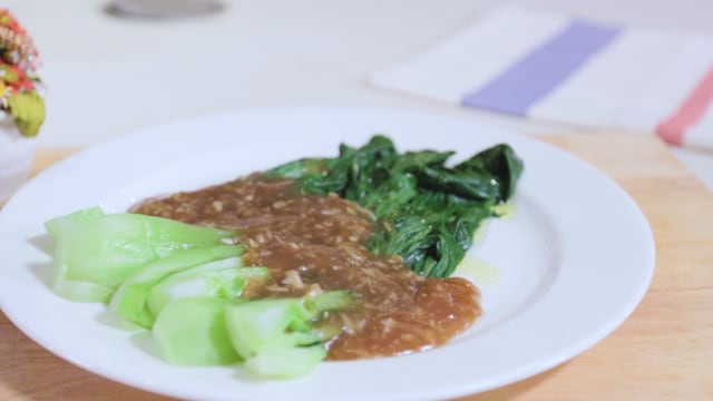 Pok Choy Saus Bawang Putih (Foto: kumparan)