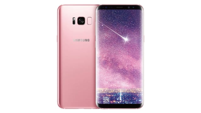 Samsung Galaxy S8 warna pink. (Foto: Samsung Mobile Taiwan)