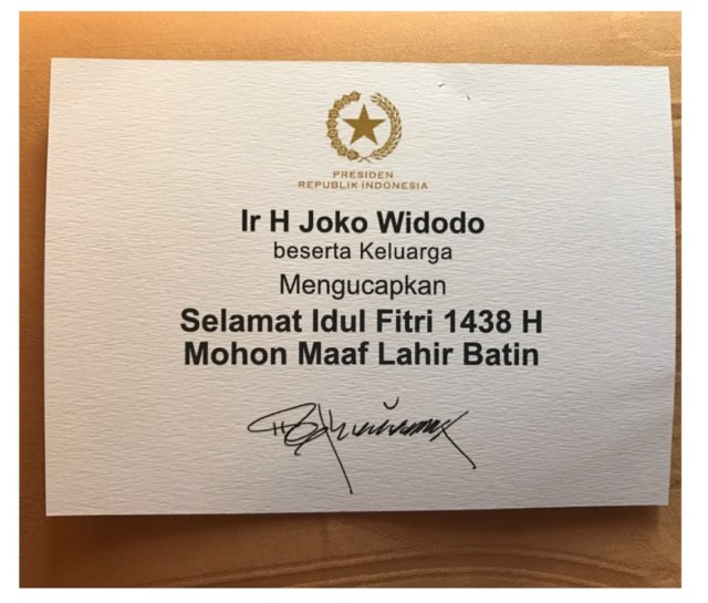 Ucapan idul fitri Jokowi ke Inul Daratista (Foto: Instagram @inul.d)
