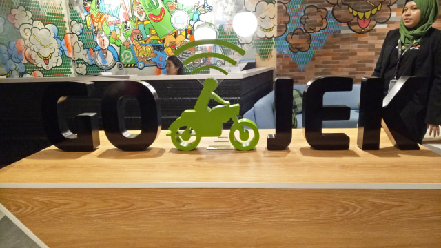 Logo Gojek. Foto: Muhammad Fikrie/kumparan