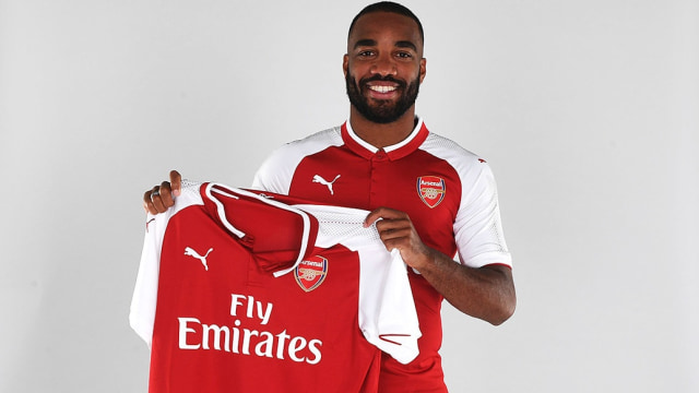 Lacazette sudah resmi menjadi pemain Arsenal. (Foto: Arsenal)