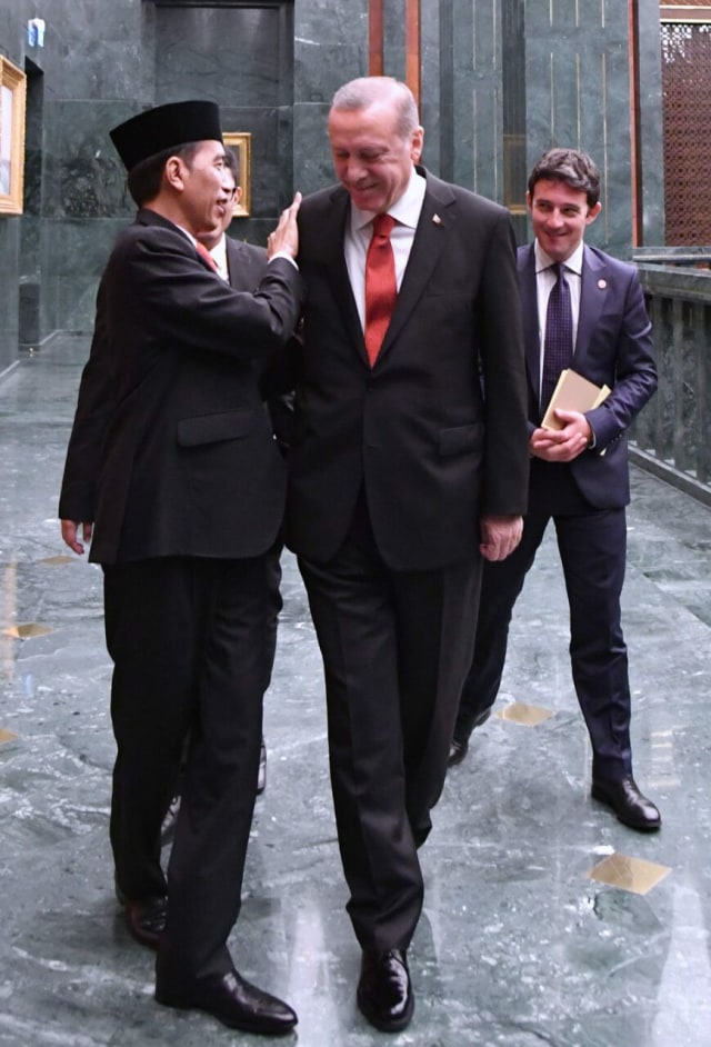 Presiden Joko Widodo dan Presiden Erdogan (Foto: Laily Rachev - Biro Pers Setpres)