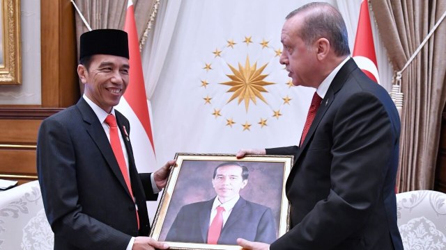 Presiden Joko Widodo dan Presiden Erdogan (Foto: Laily Rachev - Biro Pers Setpres)