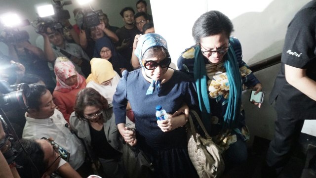 Joice Warouw di Polda Metro Jaya (Foto: Aditia Noviansyah/kumparan)