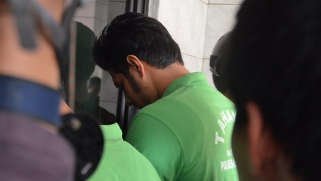 Ammar Zoni di Polres Jakarta Pusat. (Foto: Yurika Kencana/kumparan)