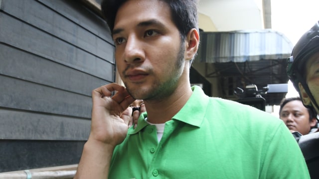 Ammar Zoni di Polres Jakarta Pusat. (Foto: Yurika Kencana/kumparan)