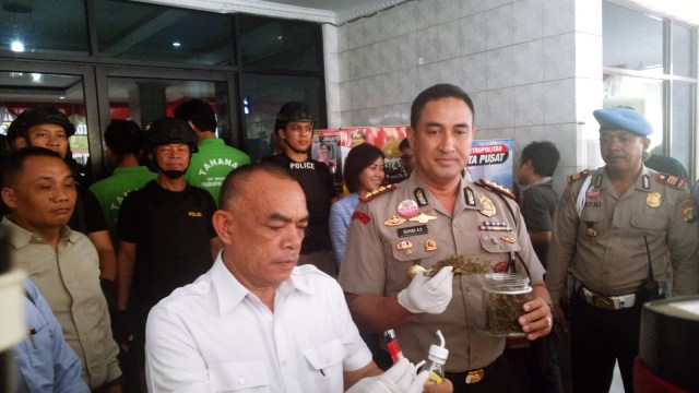 Konpers Ammar Zoni di Polres Jakarta Pusat (Foto: Yurika Kencana/kumparan)