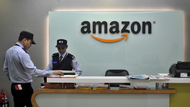 Kantor Amazon. (Foto: Reuters/Abhishek N. Chinnappa)