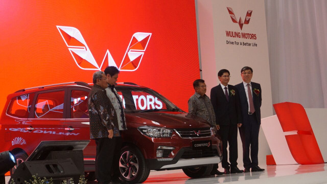 Peresmian pabrik Wuling di Cikarang, Bekasi Foto: Gesit Prayogi/kumparan