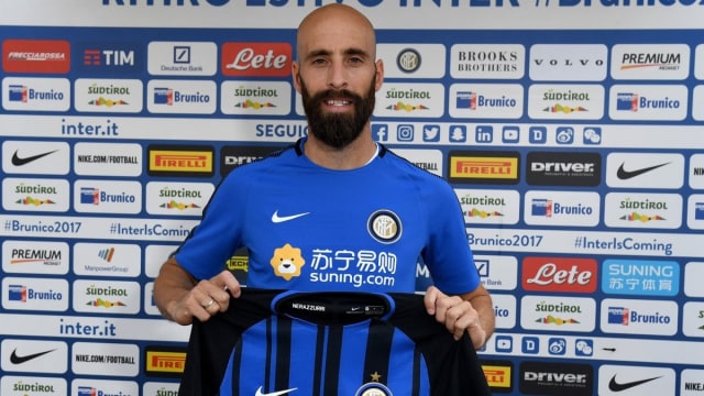 Borja Valero pindah ke Inter. (Foto: Twitter: F.C. Internazionale)