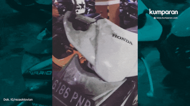 Parkir motor selama tiga tahun (Foto: Instagram)