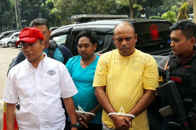 Pelaku penganiayaan dan pengeroyokan Hermansyah (Foto: Fanny Kusumawardhani/kumparan)