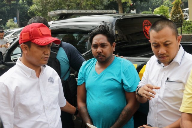 Pelaku penganiayaan dan pengeroyokan Hermansyah (Foto: Fanny Kusumawardhani/kumparan)