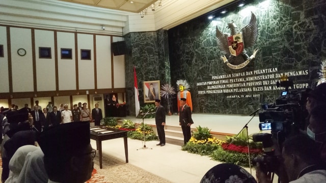 Pelantikan Pejabat Pemprov DKI Jakarta (Foto: Nadia Jovita Injilia Riso/kumparan)