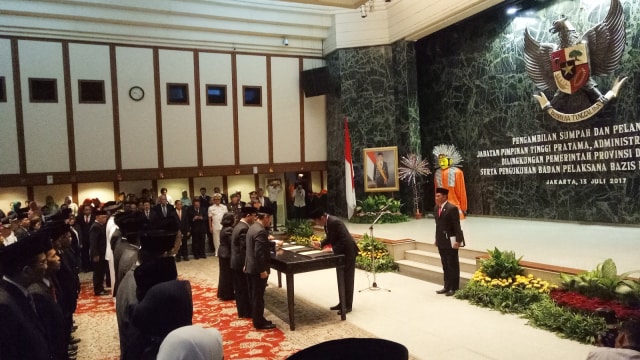 Pelantikan Pejabat Pemprov DKI Jakarta (Foto: Nadia Jovita Injilia Riso/kumparan)