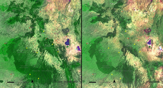 Hutan Mau, Kenya 1973 - 2009 (Foto: Dok. Nasa)
