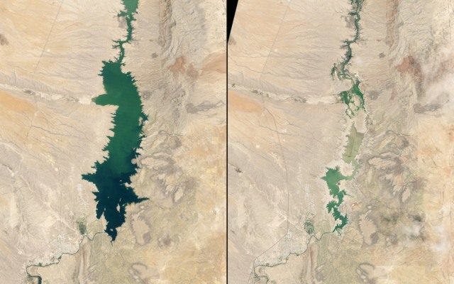 Waduk Elephant Butte New Mexico 1994-2013 (Foto: Dok. Nasa)