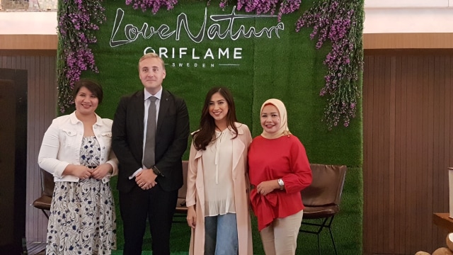 Peluncuran skincare terbaru oriflame (Foto: Intan Kemala Sari/kumparan)