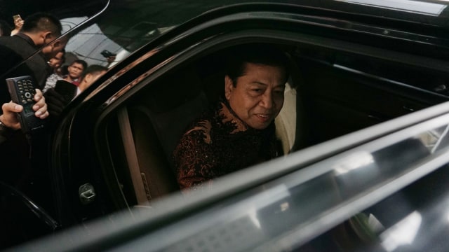Setya Novanto usai menjalani pemeriksaan di KPK (Foto: Aditia Noviansyah/kumparan)