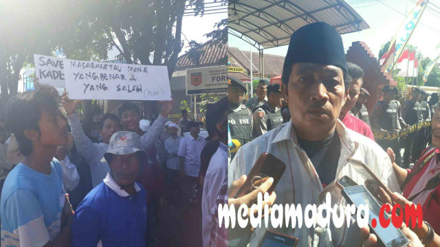 Ribuan Warga Desa Larangan Badung Datangi Mapolres Pamekasan, Ini Penyebabnya