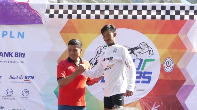 Juara TdF etape kedua, Imam Arifin. (Foto: kumparan/Yoga Cholandha)