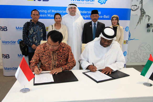 Kerja sama PJB dan Masdar Abu Dhabi (Foto: Dok. KBRI Abu Dhabi)