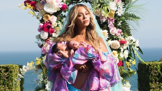 Beyonce bersama Sir dan Carter (Foto: Instagram/@beyonce)