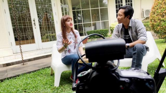 Berbincang dengan Tsamara Amany di kumparan. (Foto: Cornelius Bintang/kumparan)