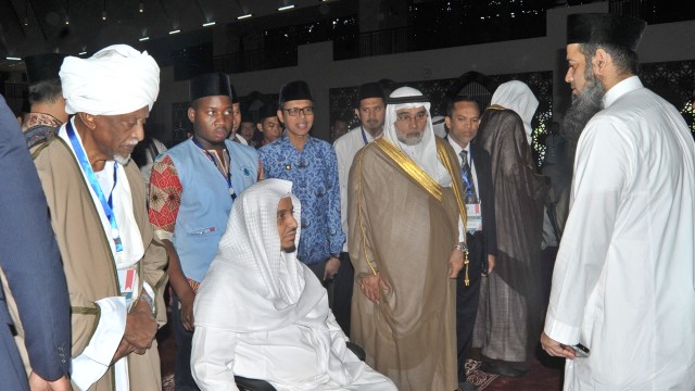 Pertemuan Ulama Dunia (Foto: ANTARA FOTO/Iggoy el Fitra)