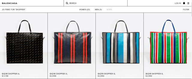 Koleksi tas belanja Balenciaga (Foto: Balenciaga)